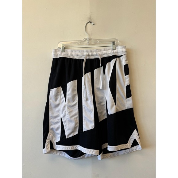 Nike Other - Nike Shorts Mens XL Black White Dri-FIT Big Logo Mesh Basketball Athletic Gym